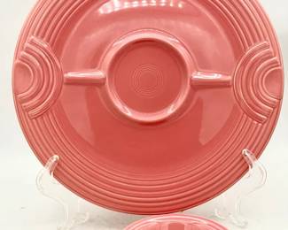 Fiesta Rose Hostess Tray & Bowl