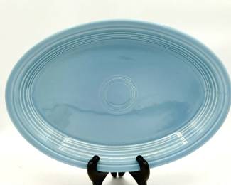 Fiestaware Periwinkle Blue Large Oval Serving Platter by Homer Laughlin