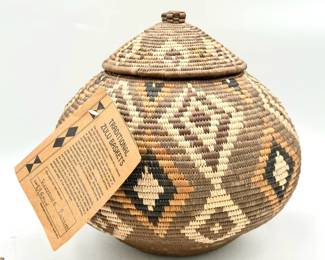 Traditional Zulu Covered Basket