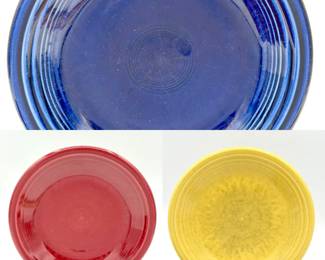 (3) Homer Laughlin Fiesta Ware Salad plates