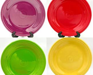 (4) Homer Laughlin Fiesta 10.5” Plates