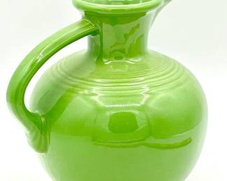 Chartreuse Homer Laughlin Fiestaware handled carafe