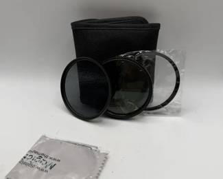 circular polarizing (CPL) and haze/UV filters With Case