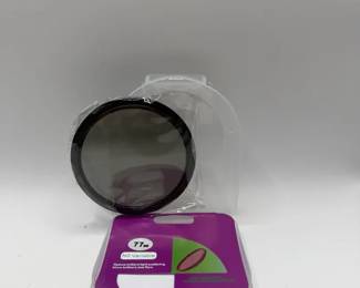 77mm variable Neutral Density (ND) filter designed to reduce light scattering and flare