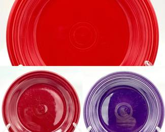 (3) Homer Laughlin Fiesta Ware 10.5” plates