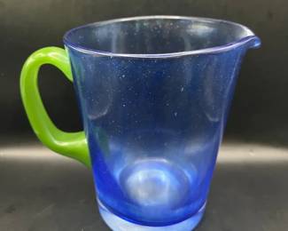 Villeroy & Boch Serra Blue Blown Glass Pitcher