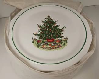 (10) 12-sided Christmas Tree Plates