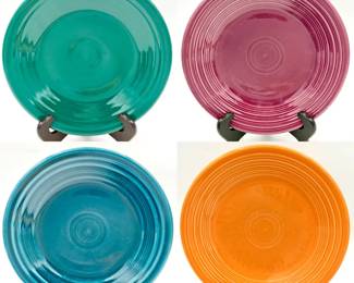 (4) Homer Laughlin Fiesta 8.5” Plates