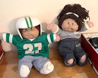 (2) Cabbage Patch Kids Dolls & Clothing Mystery Lot