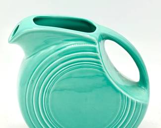 Fiesta Large Disk Pitcher in the Turquoise color