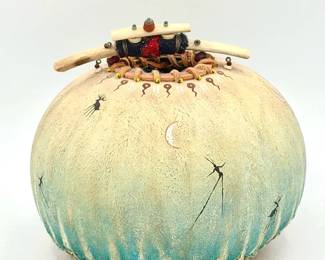 Handcrafted Gourd Vessel