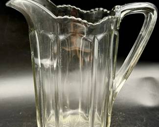 EAPG Colonial Style Vintage Glass Pitcher
