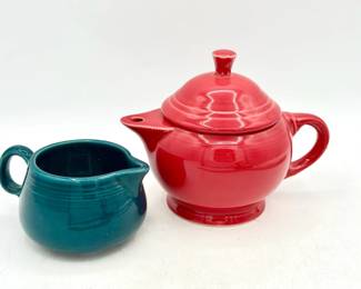Fiesta Figure 8 Creamer & Teapot