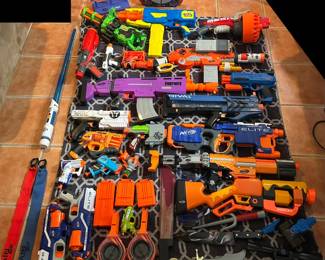 Nerf Guns: Blue Lightsaber, Plastic Toy Weapons