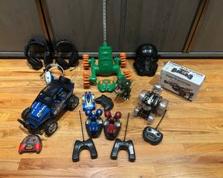 Gaming Headsets, R/C Cars, Tyco Terra Climber, Star Wars Death Trooper Mask, "Dictator" High-Speed R/C Car (In Box), Zoomer Chomplingz Z-Rex Interactive Dinosaur