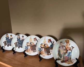 Norman Rockwell collector plates 