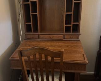 Oak secretary desk