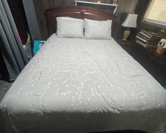 Full size bed with headboard