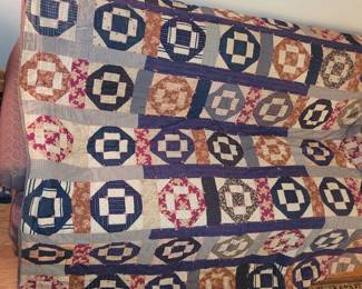 9 Patch pattern quilt 74" x 76"