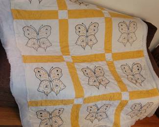 Butterfly quilt top 76" x 58"