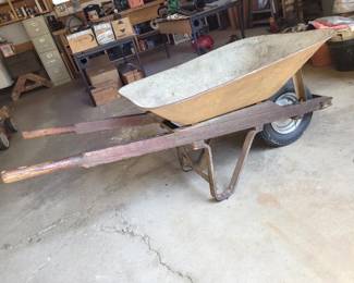 original vintage wheelbarrow