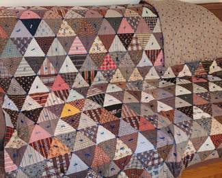 Triangular Patchwork quilt 68" x 74"