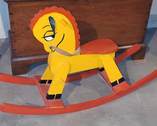 Very cute hand made rocking horse