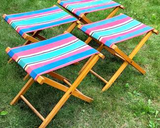 very clean vintage folding seats