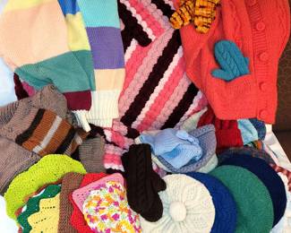 LOTS of hand knitted items