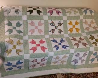 Sawtooth Star quilt 76" x 90"