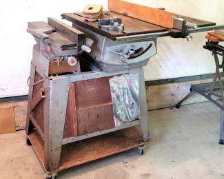 vintage Powr-kraft table saw & shaper