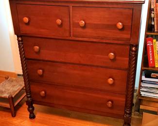 Cherry tall dresser