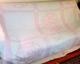 Hand made quilt 82" x 93"