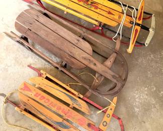 Flexible Flyer + other vintage sleds