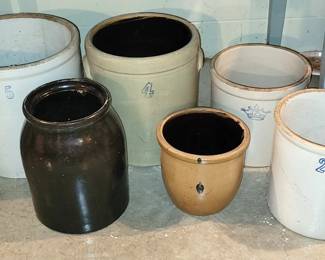 various crocks