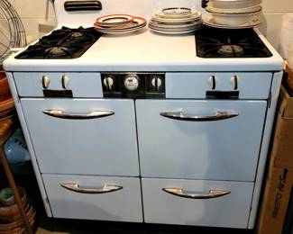 vintage Grand Charcol-ator gas stove