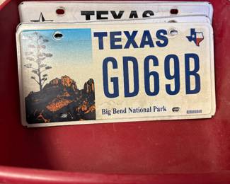 Big Bend national Park Texas Plates 