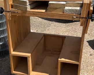 Rolling woodshop cart 