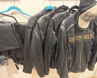 Leather Harley Davidson Mens & women's Jackets and chaps
