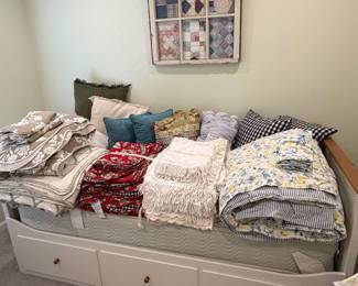 Twin Daybed and queen & twin bedding