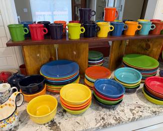 Fiesta ware dishes