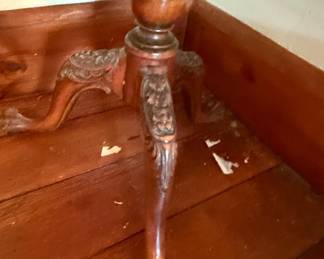 Chippendale Style Three-Tier Mahogany Dumbwaiter Table