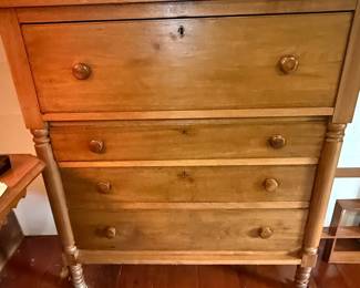 Empire Style Cherry and Pine Chest of Drawers