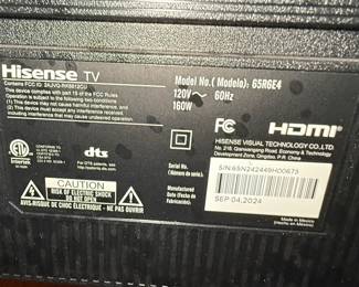 Hisense 65R6E4 65-Inch 4K UHD Roku Smart TV