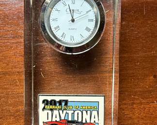 2017 Ferrari Club of America Daytona Meet Desk Clock