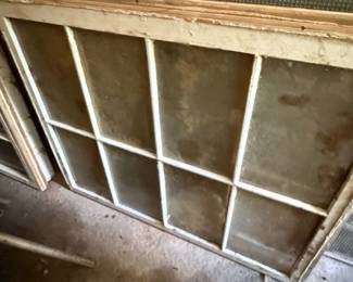 Vintage 8-Lite Wood Window Sash Style