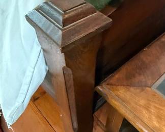 Victorian Eastlake Style Walnut Bed