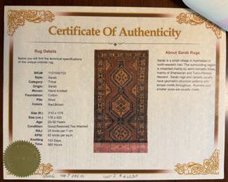 Sarab Style Hand-Knotted Runner Rug