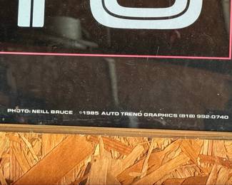 1985 Auto Trend Graphics Ferrari 288 GTO Poster