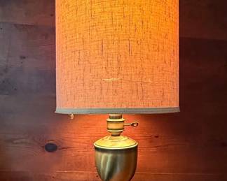 Hollywood Regency Style Brass Urn Table Lamp